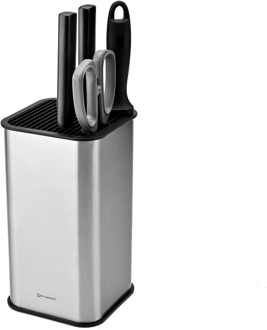 XL Stainless Steel Universal Knife Block Holder Without Knives