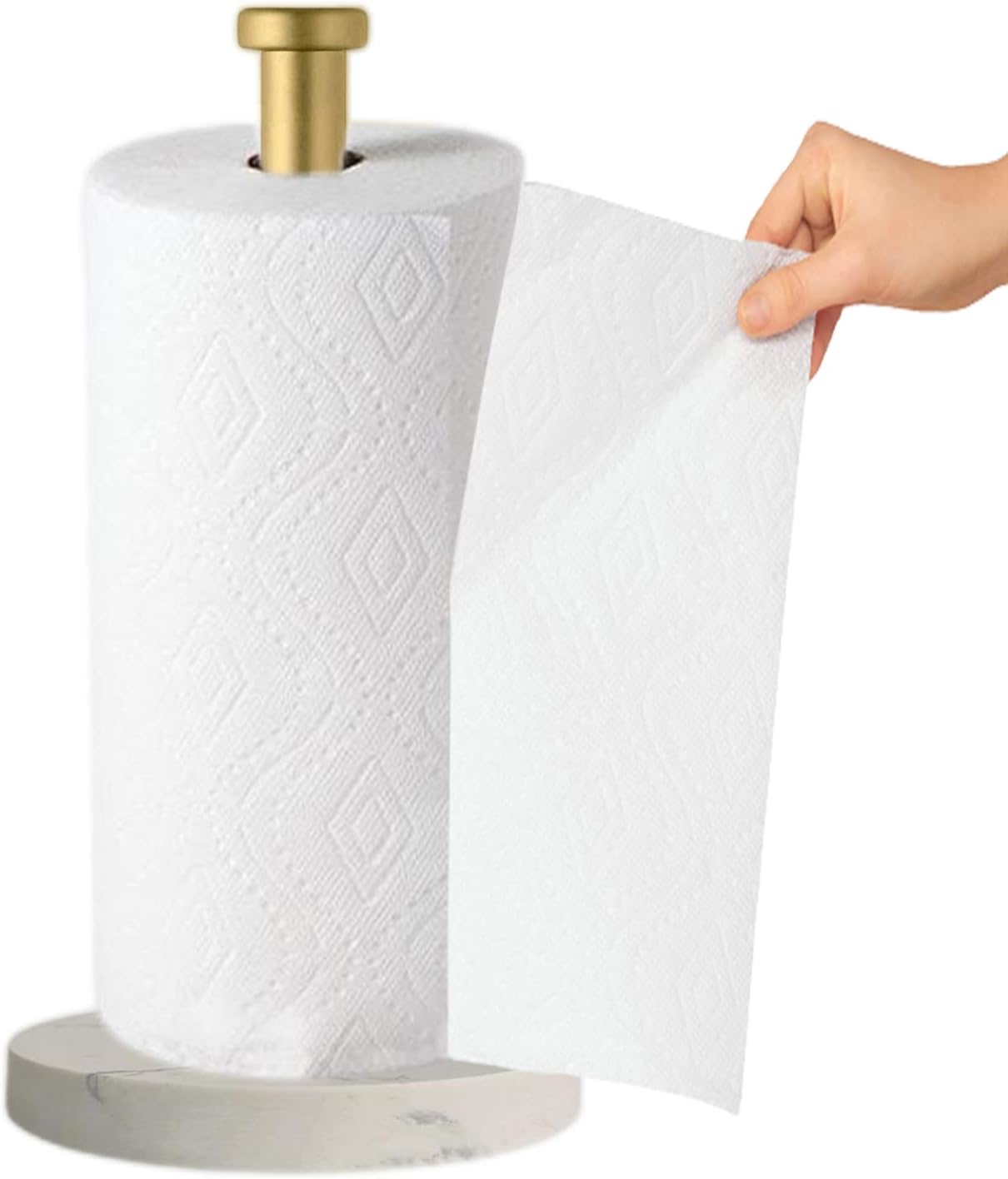 Paper Towel Holder Countertop, Standing Paper Towel Roll Holder for Kitchen Bathroom