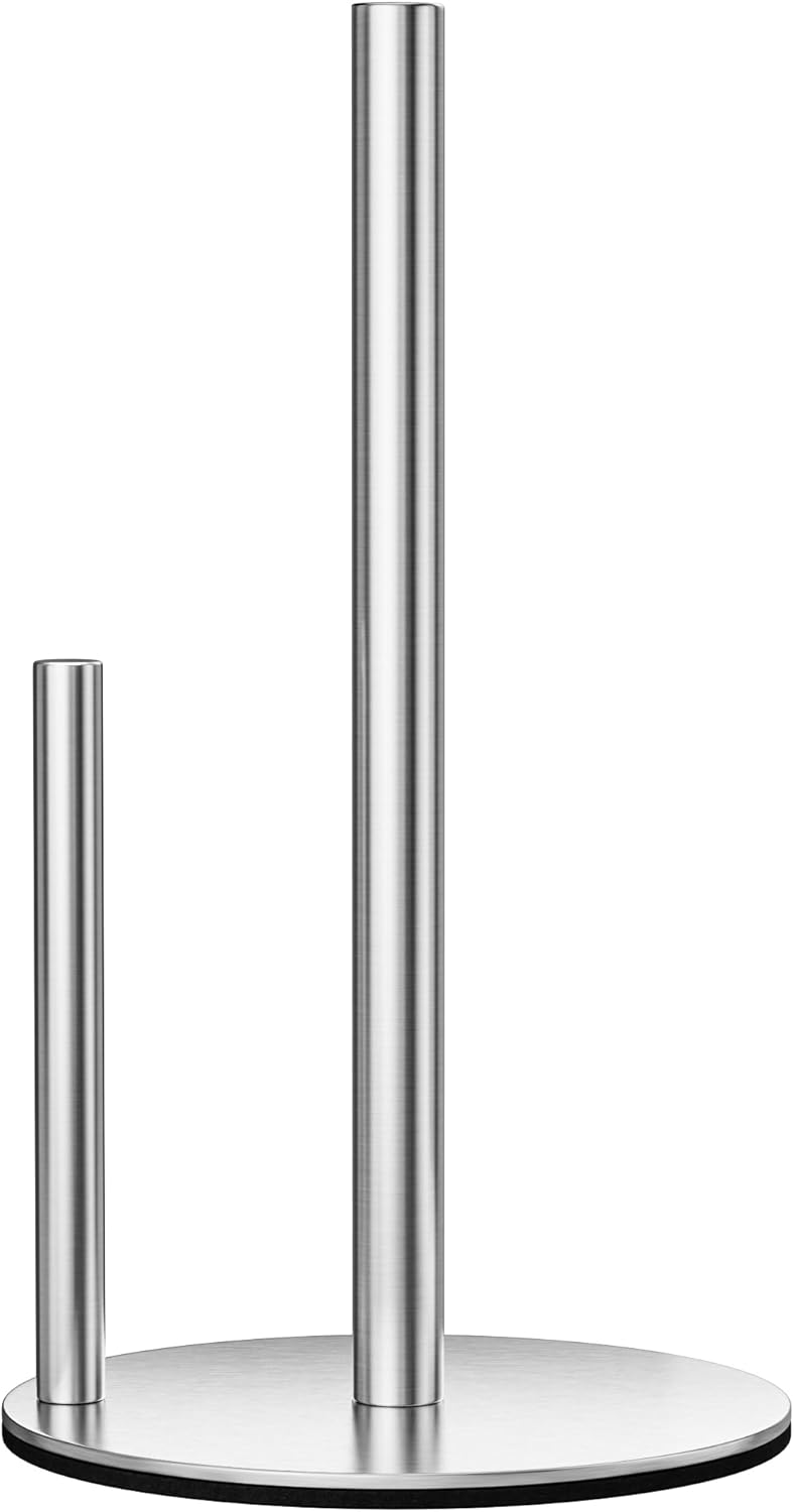 Stainless Steel Paper Towel Holder Stand for Kitchen Countertop and Bathroom