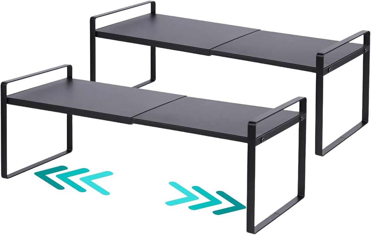 2-Tier Expandable Organizer Shelf for Kitchen Cabinet