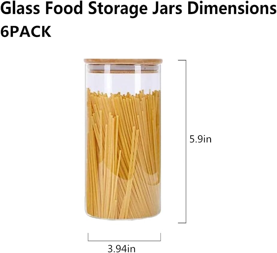 Airtight Glass Storage Canister with Lids