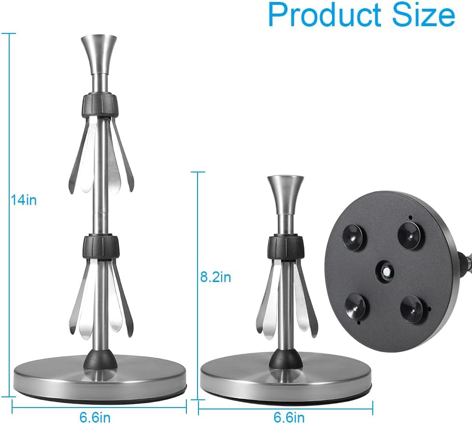 Stainless Steel Paper Towel Holder, Designed for Easy One-Handed Operation
