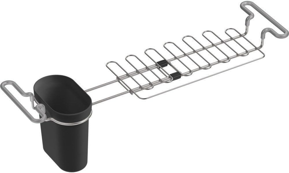 K-5473-CHR Multi-Purpose Over-The-Sink Drying Rack, Caddy with Kitchen Towel Bar Holder