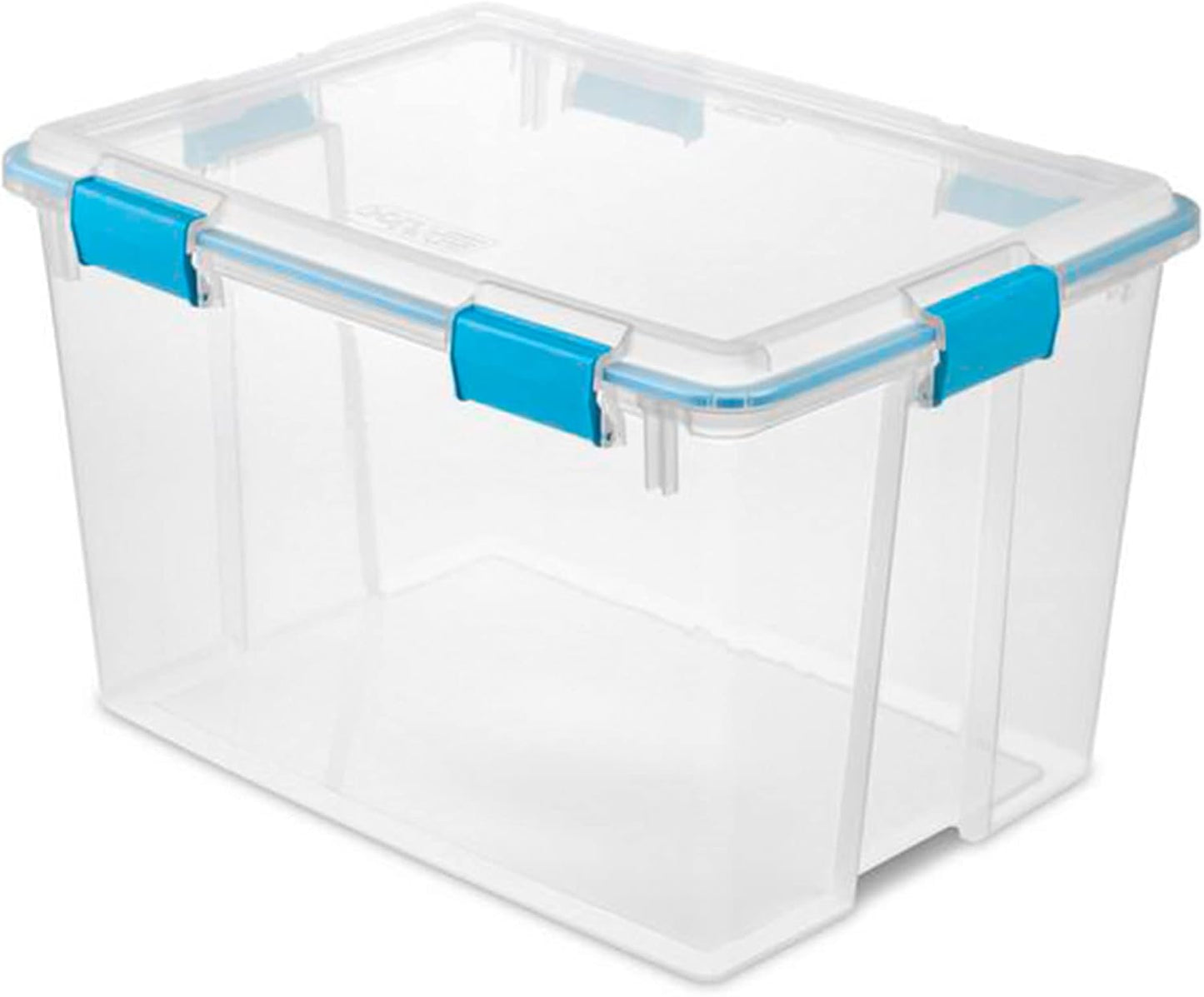 80 Qt Gasket Box, Stackable Storage Bin with Latching Lid and Tight Seal