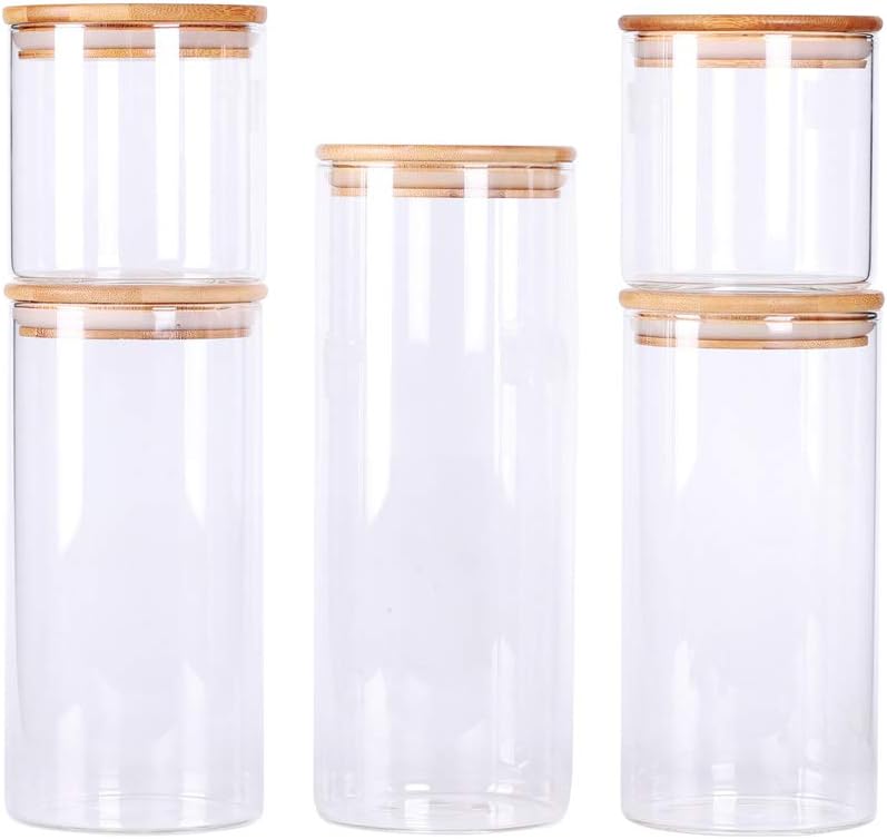 LEAVES AND TREES Y Stackable Kitchen Canisters Set