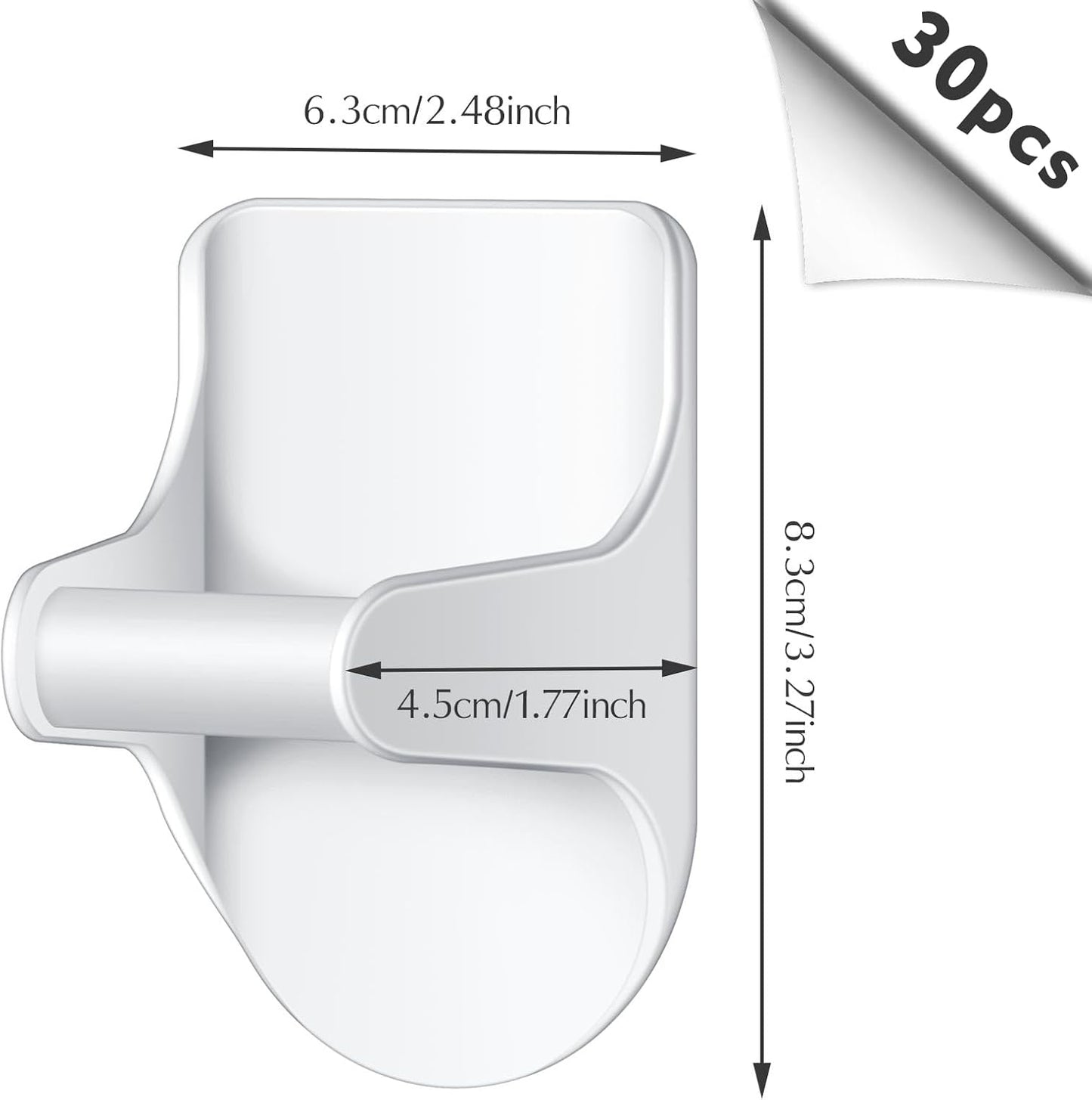 4 Pcs Wall Mount Spray Bottle Hooks Holder Spray Bottle Hanger Adhesive Hook to Create Storage Space Rack Organizer Hanger for Cabinet Kitchen Variety Surfaces (White)