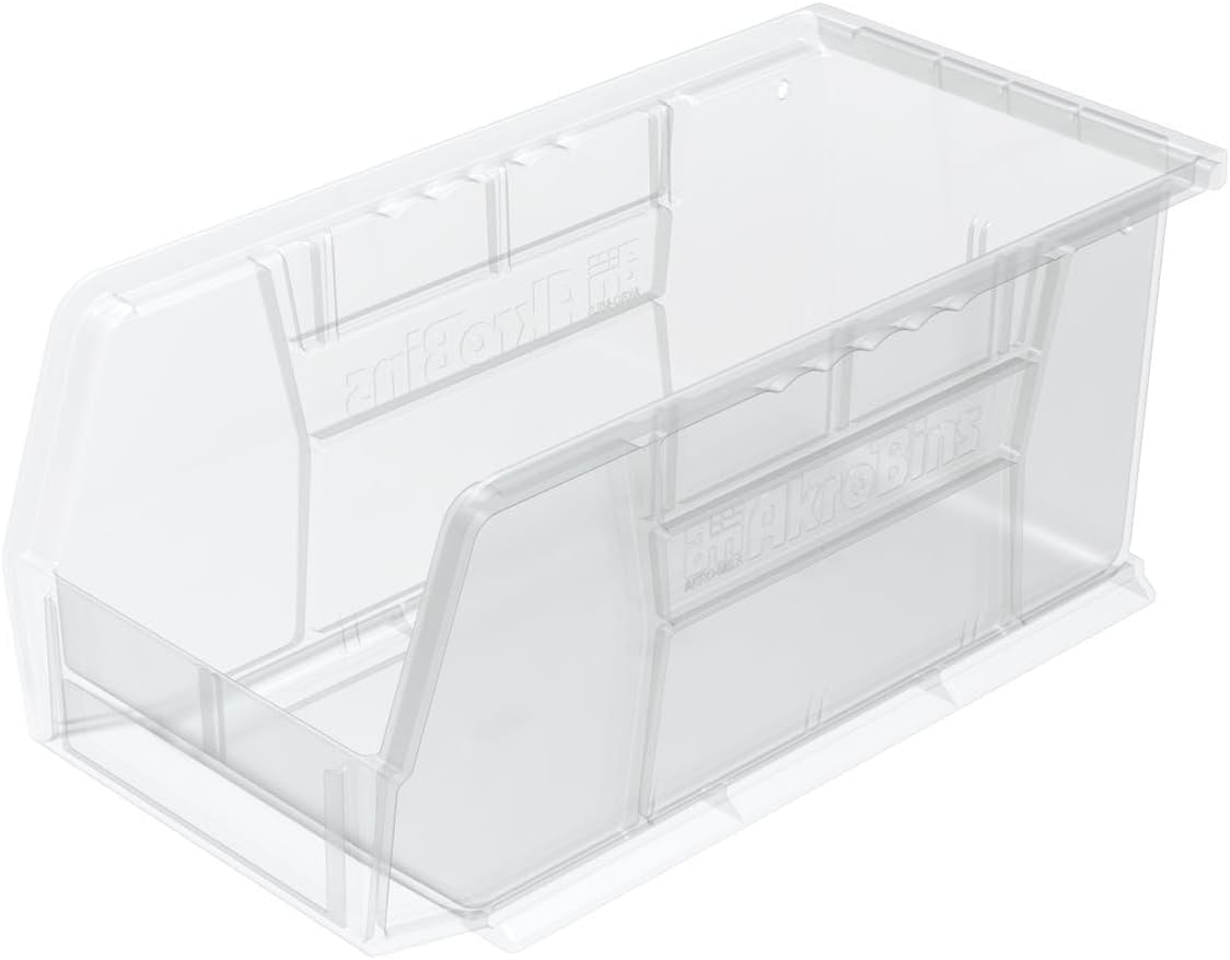 30230 AkroBins Plastic Storage Bins, Space-Saving Stackable Bins for Garage, Pantry