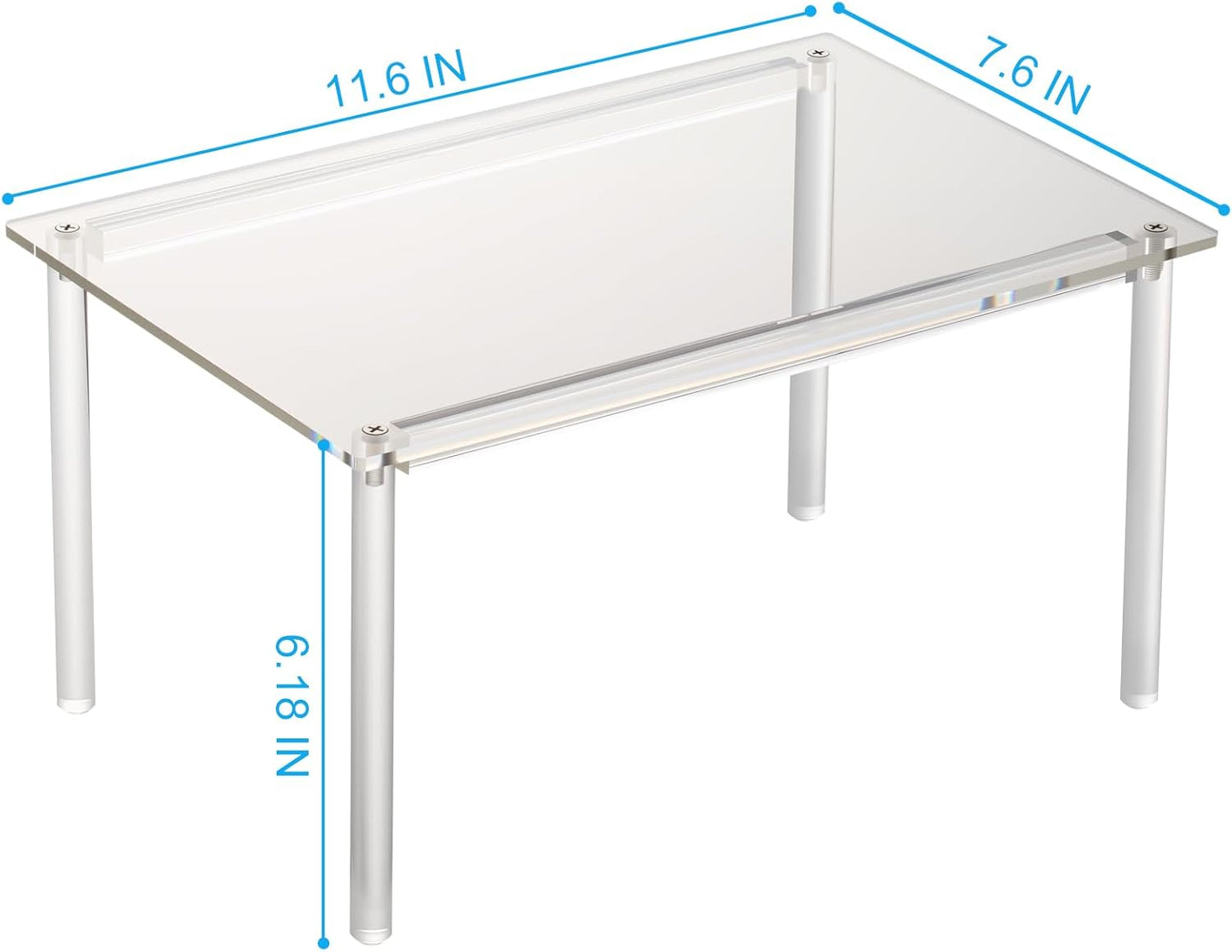 1 Pack Acrylic Cabinet Organizer, Kitchen Countertop Counter Organizer, Clear Spice Rack
