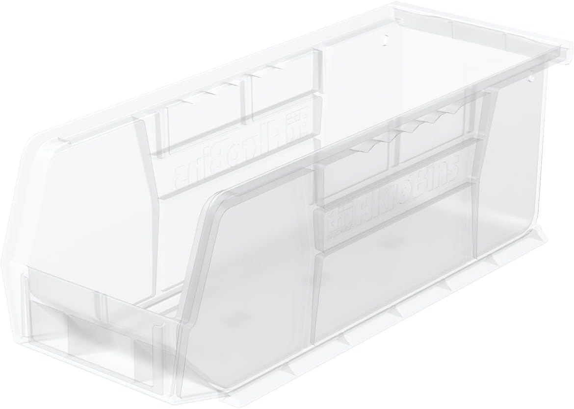 30224 AkroBins Plastic Storage Bins, Space-Saving Stackable Bins for Garage, Pantry