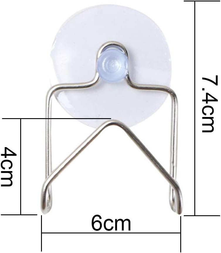 Stainless Steel Kitchen Sink Caddy Sponge Holder with Suction Cups Kitchen Organizer Rack (size:7.4cm x 6cm)
