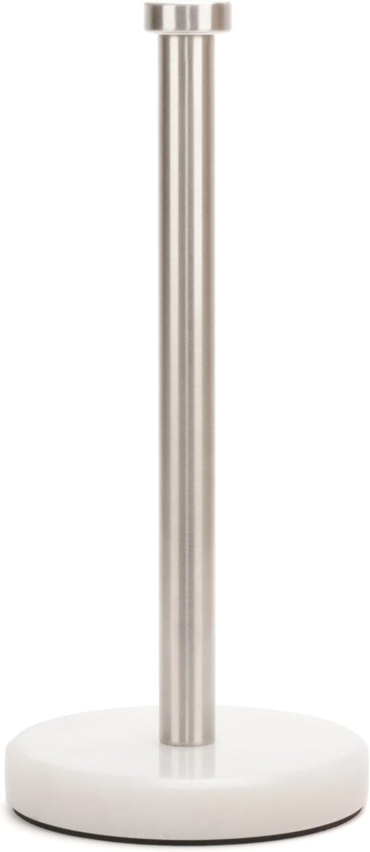 Paper Towel Holder Countertop, Heavy Weighted Marble Base Paper Towels Holder for Kitchen Counter