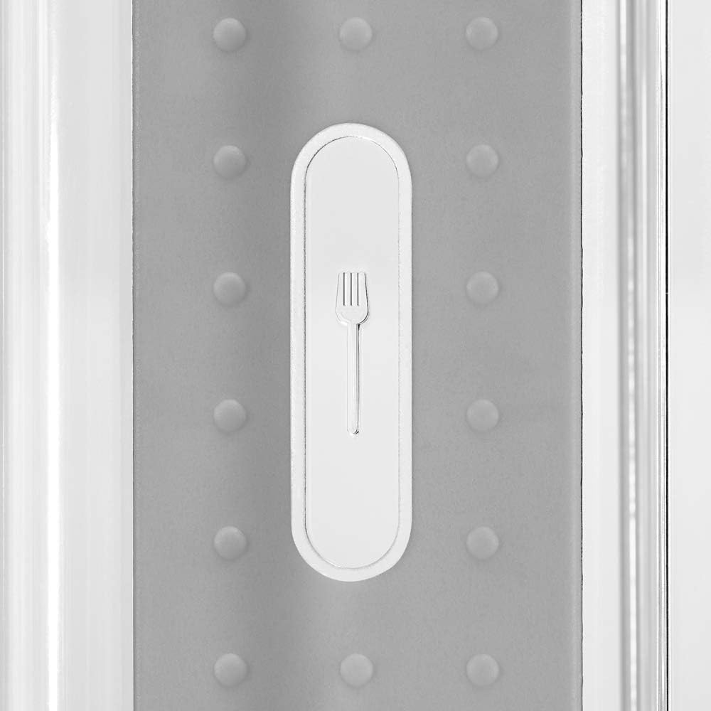 Premium Clear Silverware Tray, 6 Compartment Flatware Organizer for Forks, Knives & Spoons
