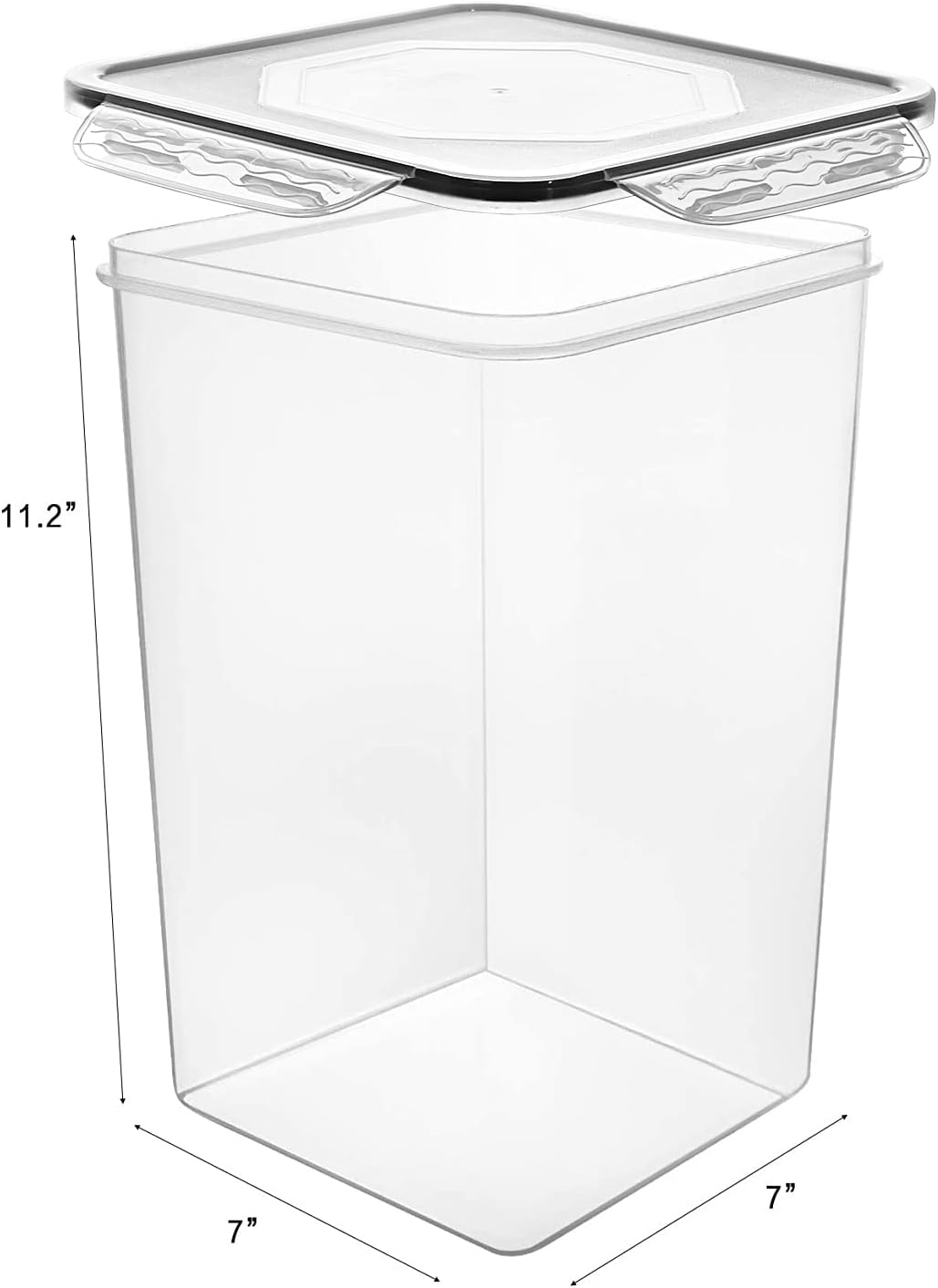 Extra Large 7qt / 6.5L/220oz Tall Food Storage Containers, WIDE & DEEP