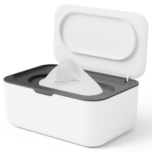 Wipes Dispenser, Wipe Holder for Baby & Adult, Seposeve Refillable Baby Wipe Container