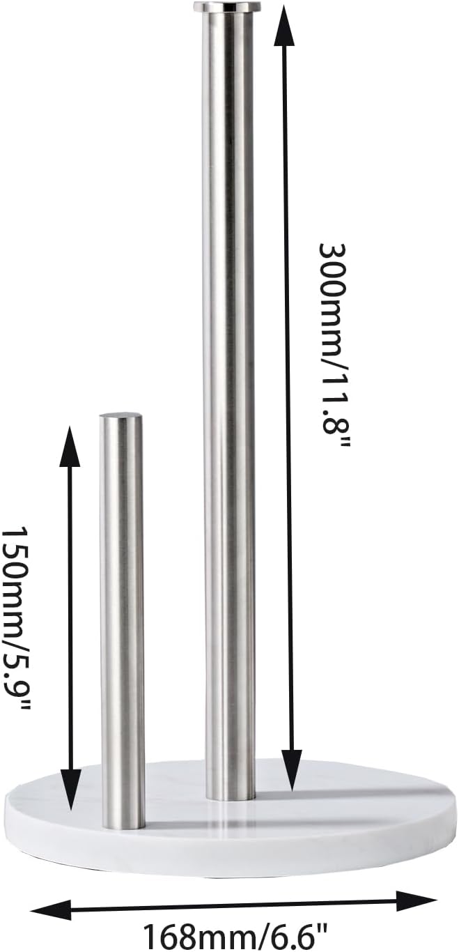 Brushed Nickel Paper Towel Holder,Stainless Steel Paper Towel Holder for Kitchen Roll Organize