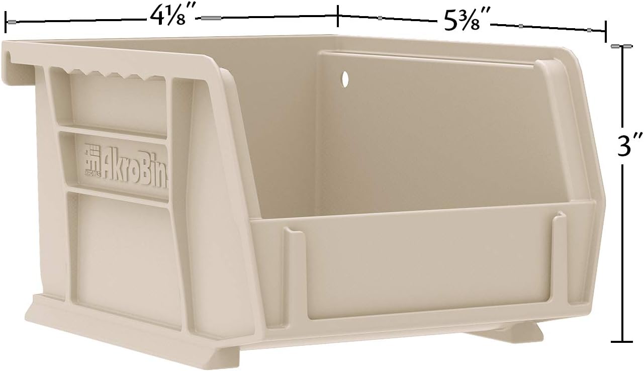 30210 AkroBins Plastic Storage Bins, Space-Saving Stackable Bins for Garage, Pantry