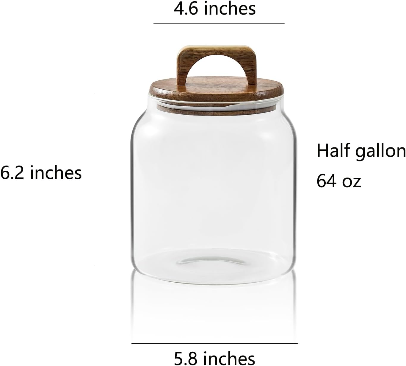 Glass Jars for Laundry Room Organization, Half-Gallon Laundry Pods Container