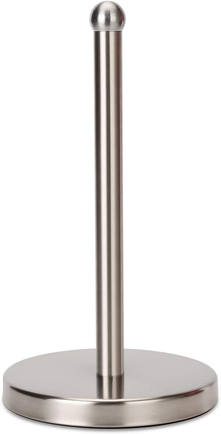 Heavy Weighted Towel Holder, Easy One-Handed Design for Kitchen Stand Dispenser