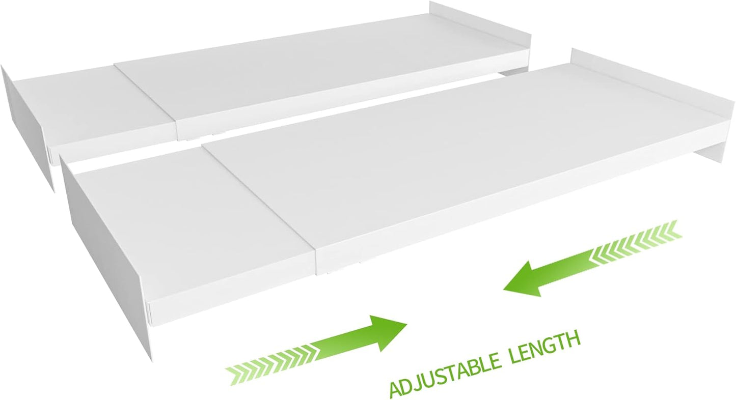 Expandable Closet Shelf Organizer, Adjustable Shelves Organizer
