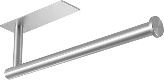 Under Cabinet Paper Towel Holder for Kitchen, Adhesive Paper Towel Roll Rack for Bathroom Towel