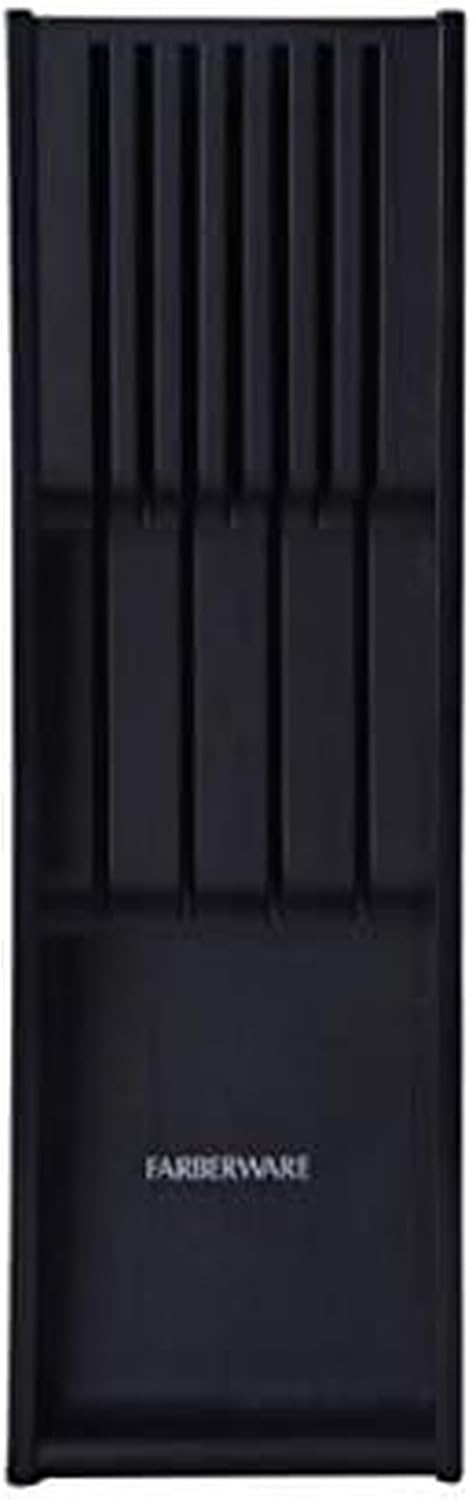 5229614 7 Slot In Drawer Knife Organizer, 18-Inch, Black