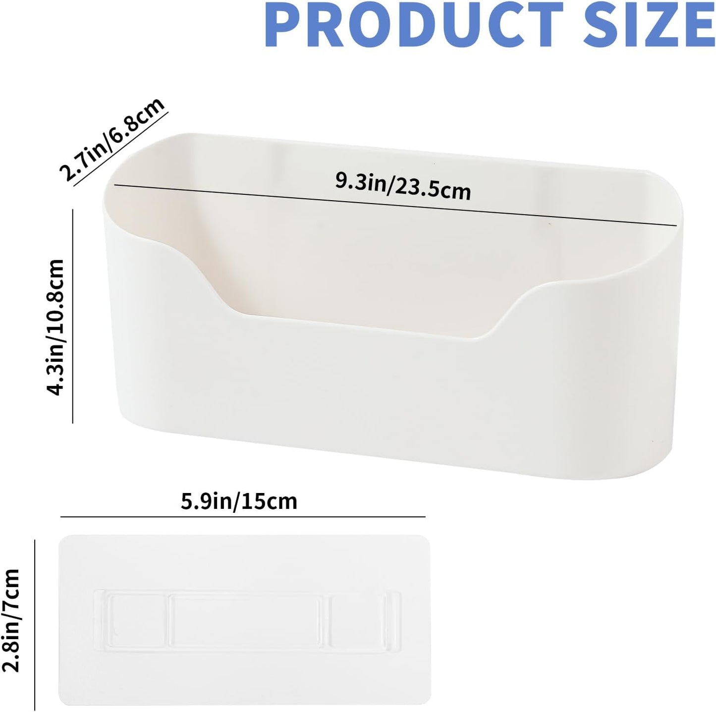 2 Pack Lid Organizers Inside Cabinet, No Drilling Adhesive Over Door Organizer
