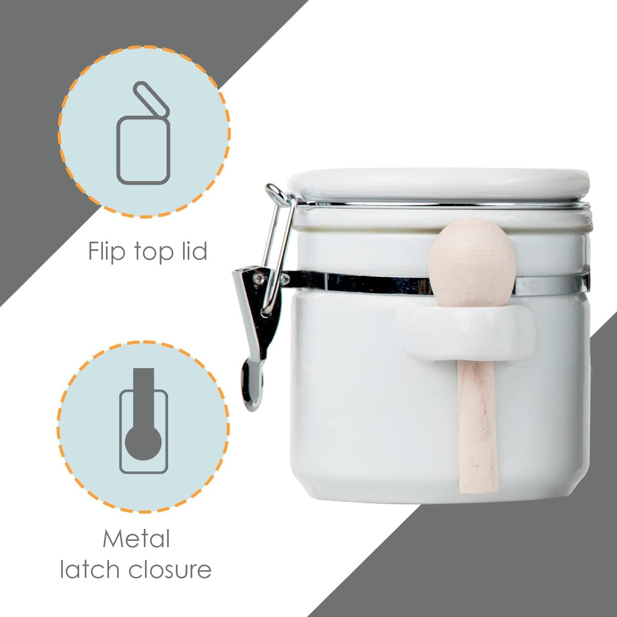 Canister Sets For The Kitchen (4 Piece Set) White