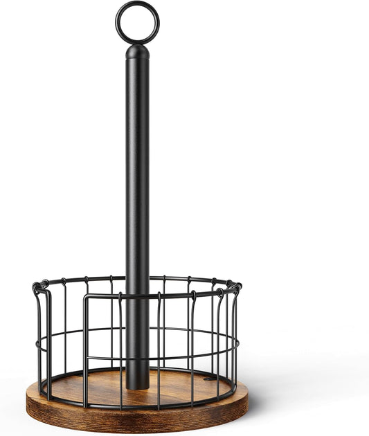Paper Towel Holder Stand, Countertop Paper Towel Holder with Weighted Base