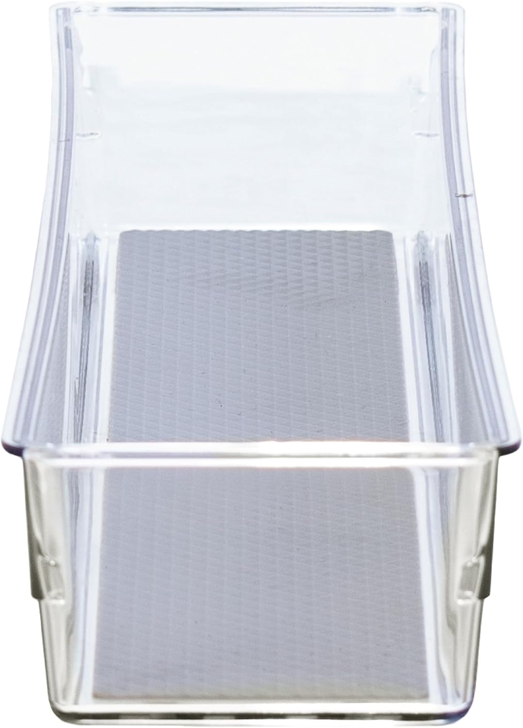 Drawer Organizer Bin, 15x3 - Heavy Duty Clear Plastic Storage Tray for Junk Drawers