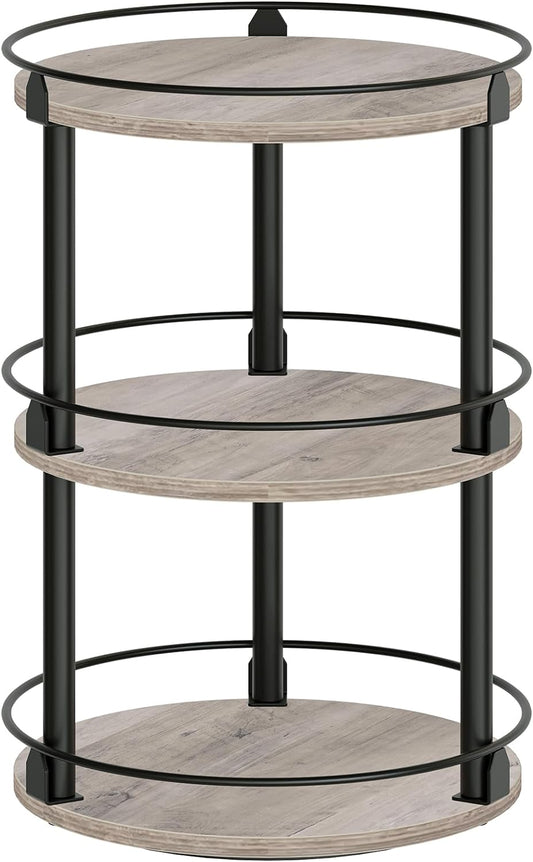 3-Tier Lazy Susan Organizer, Rotating Spice Rack, Spinning Organizer