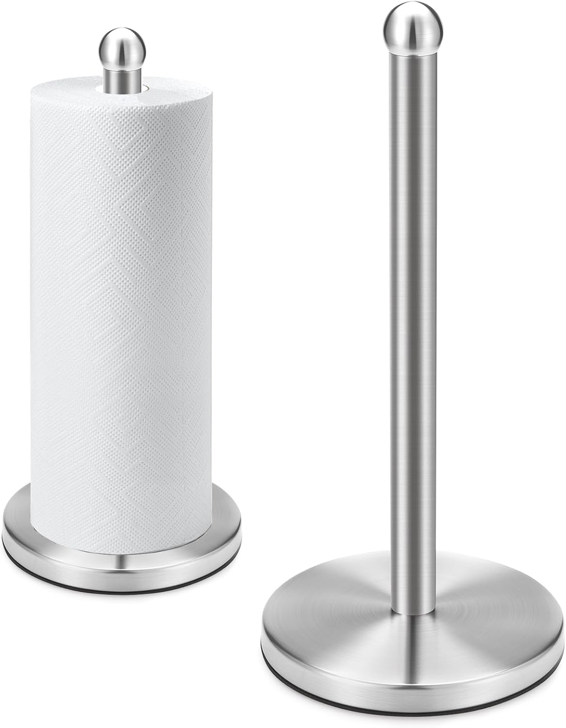 Paper Towel Holder Countertop, Freestanding Kitchen Paper Holder Stand, One-Handed Tear