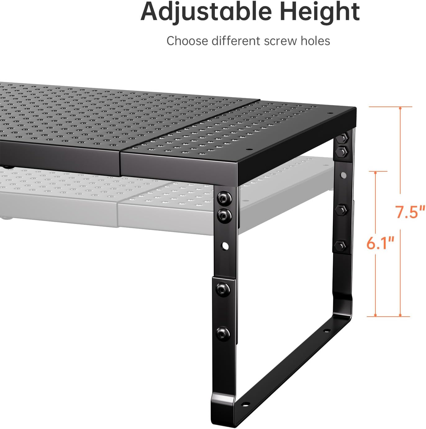 Expandable Adjustable Stackable Kitchen Organizer,Pantry Storage Shelves Racks,for cabinets Shelf