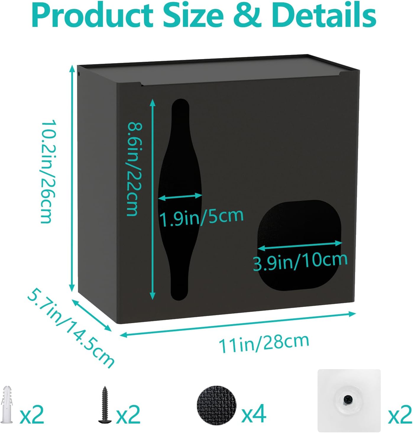 2 in 1 Grocery Bag Holder & Trash Bag Holder Dispenser