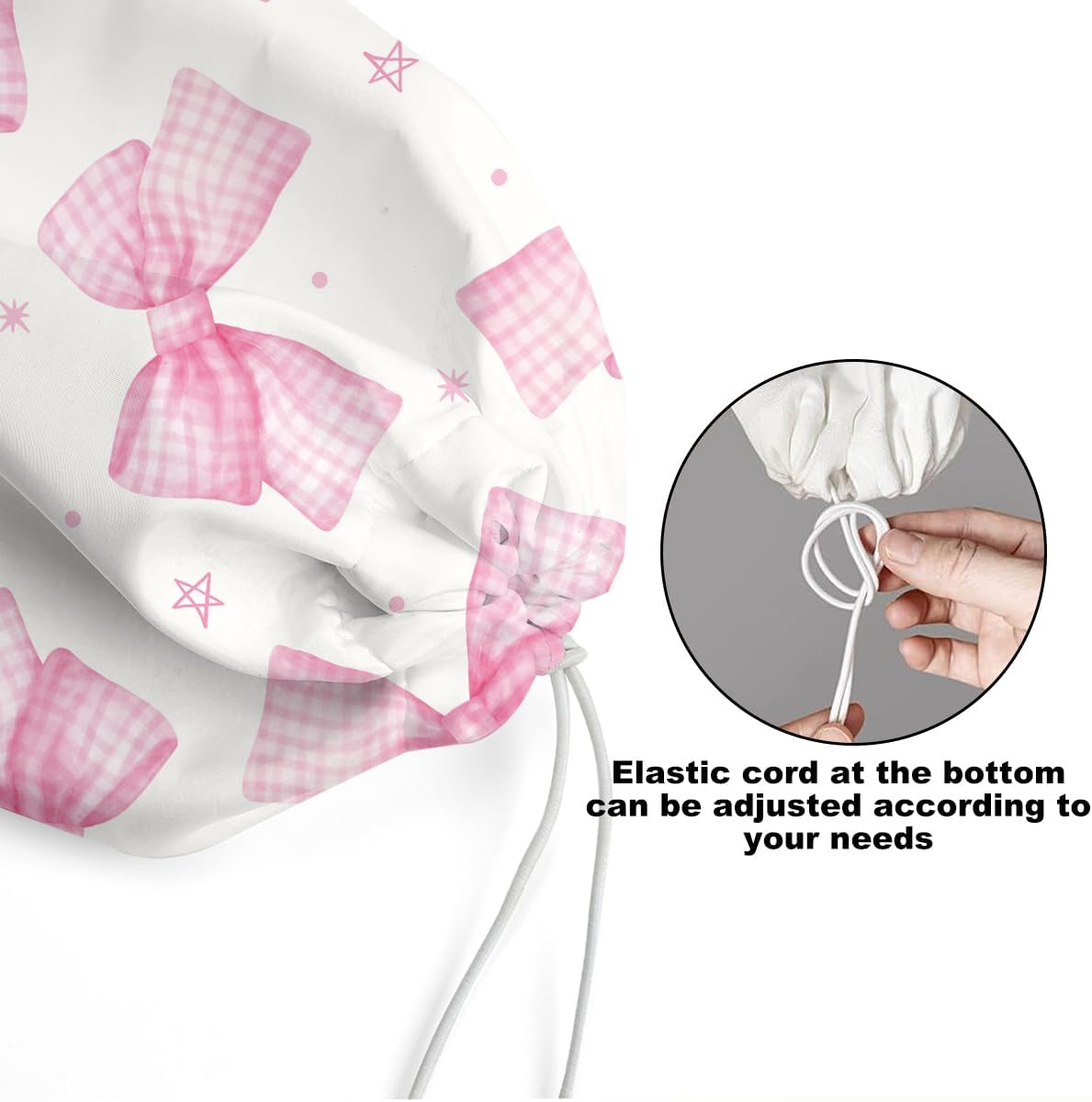2Pcs Pink Bow Plastic Bag Holder, Wall Mount Grocery Bag Holder, Plastic Bags Organizer