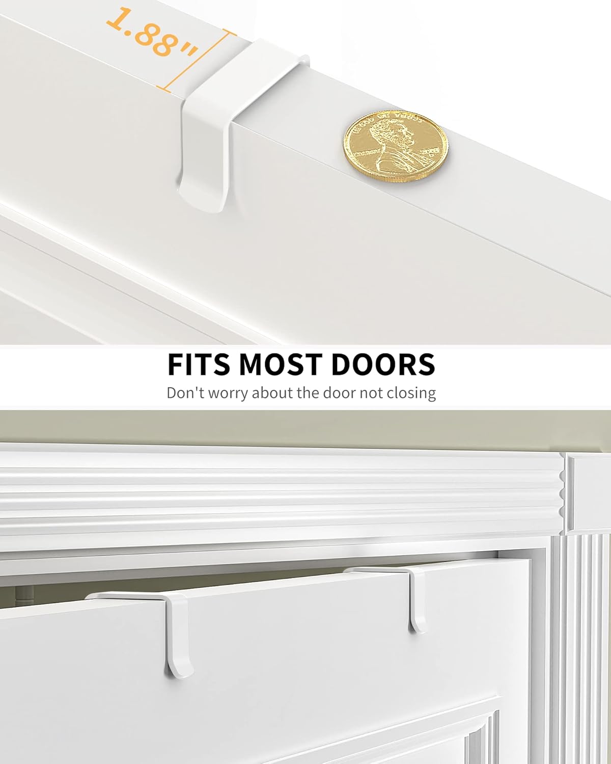 White 9-Tier Over The Door Pantry Organizer, Pantry Organization And Storage