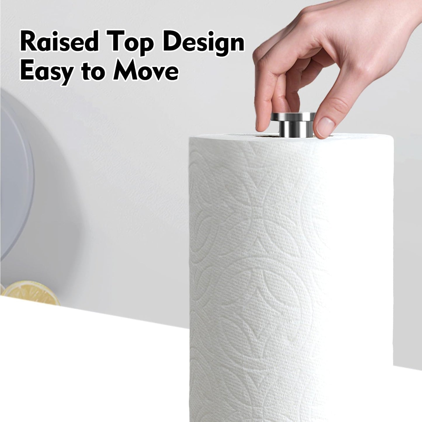 Heavy Marble Base Paper Towel Holder Countertop