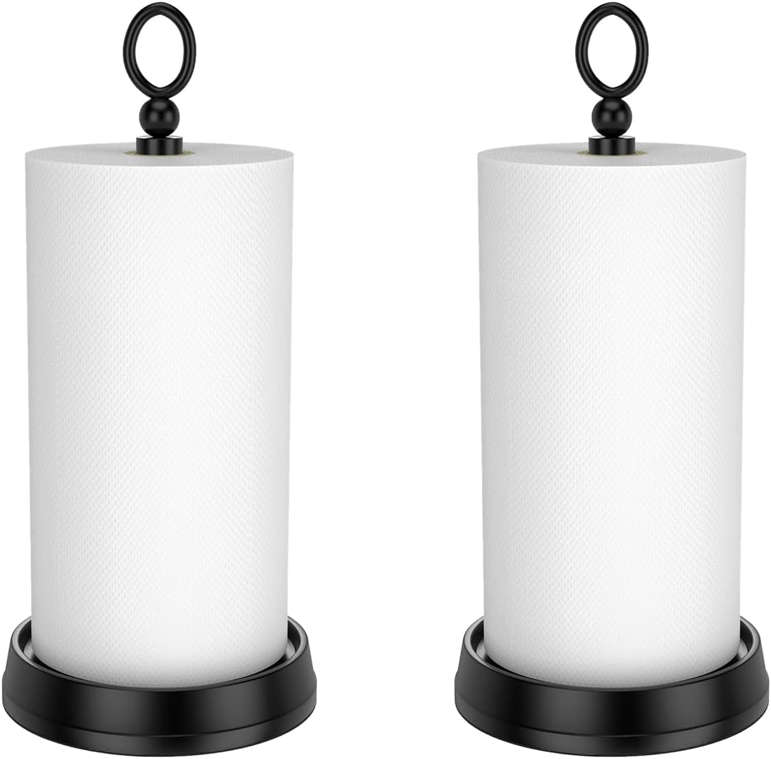 Standing Paper Towel Holder, Non-Slip Paper Towel Roll Holder for Bathroom