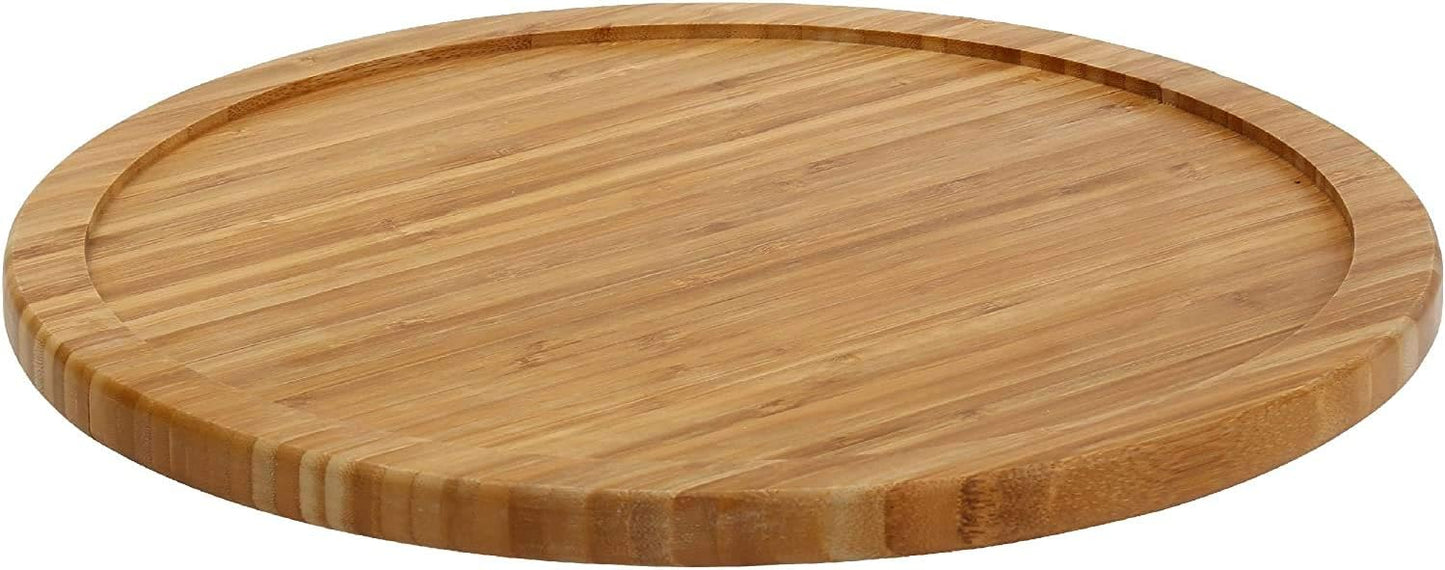 Bamboo Wooden Non-Skid Spinner for Kitchen, Pantry, Fridge, Cupboards, or Counter Organizing