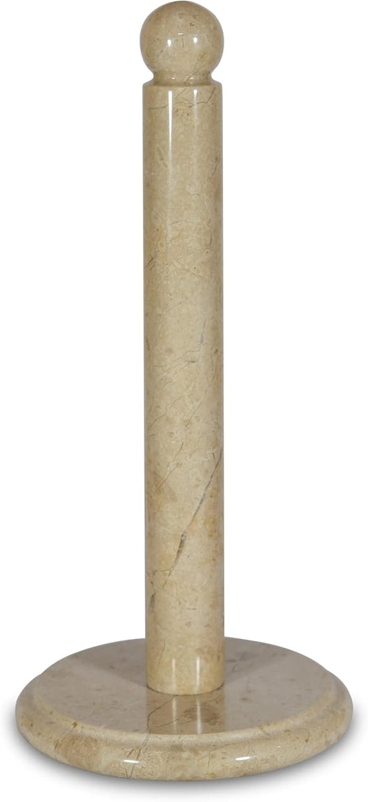 Handmade Ivory Marble Paper Towel Holder – Beige or Ivory Natural Stone Countertop Stand – Luxury Kitchen or Bathroom Decor – Elegant Gift for Housewarming or Wedding