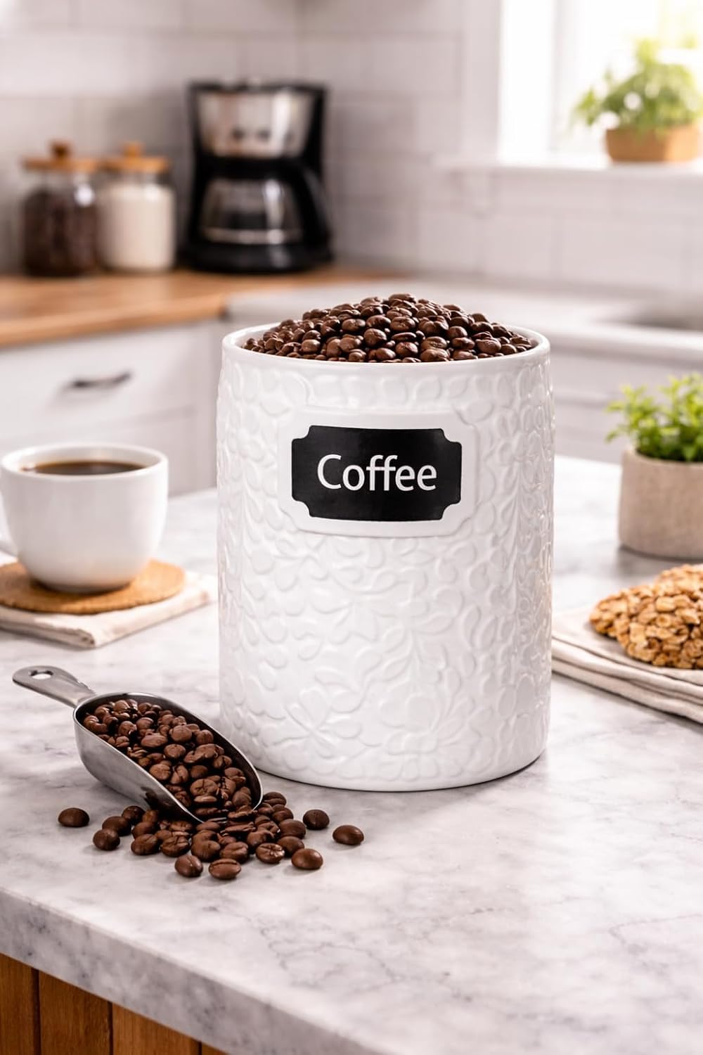 Ceramic Canister for the Kitchen (52oz/1537ml)