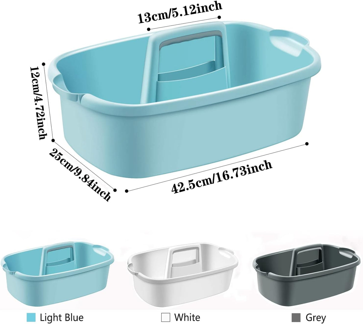 Haundry Large Cleaning Supplies Caddy with Handle