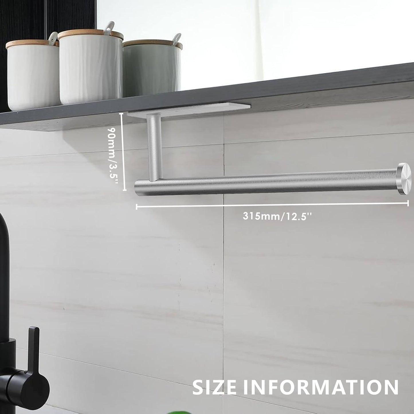 Paper Towel Holder - Eolax Under Cabinet Paper Towel Bar for Kitchen
