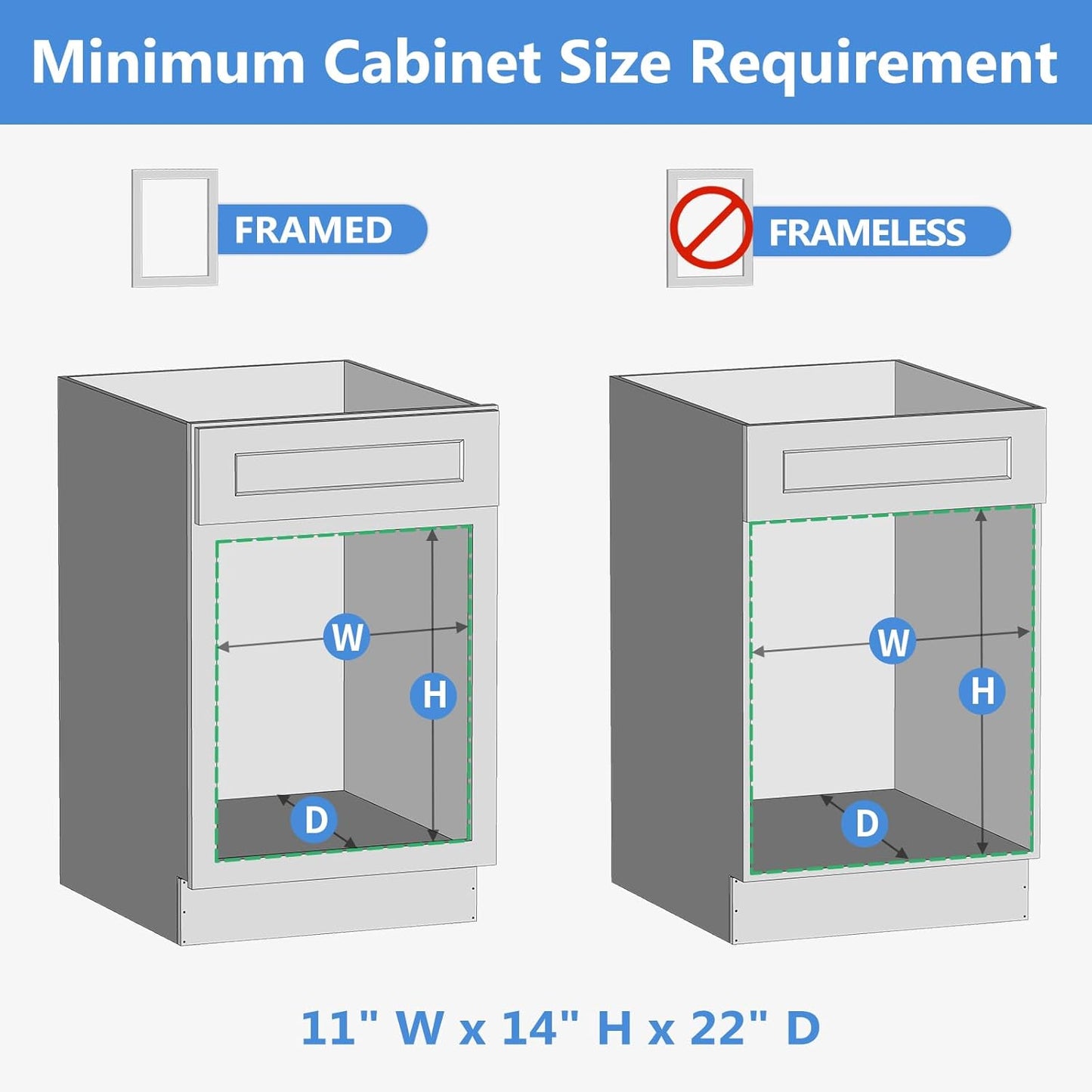 2 Tier Individual Pull Out Cabinet Organizer 10½"W x 21½"D, Slide Out Wood Shelves Organizers
