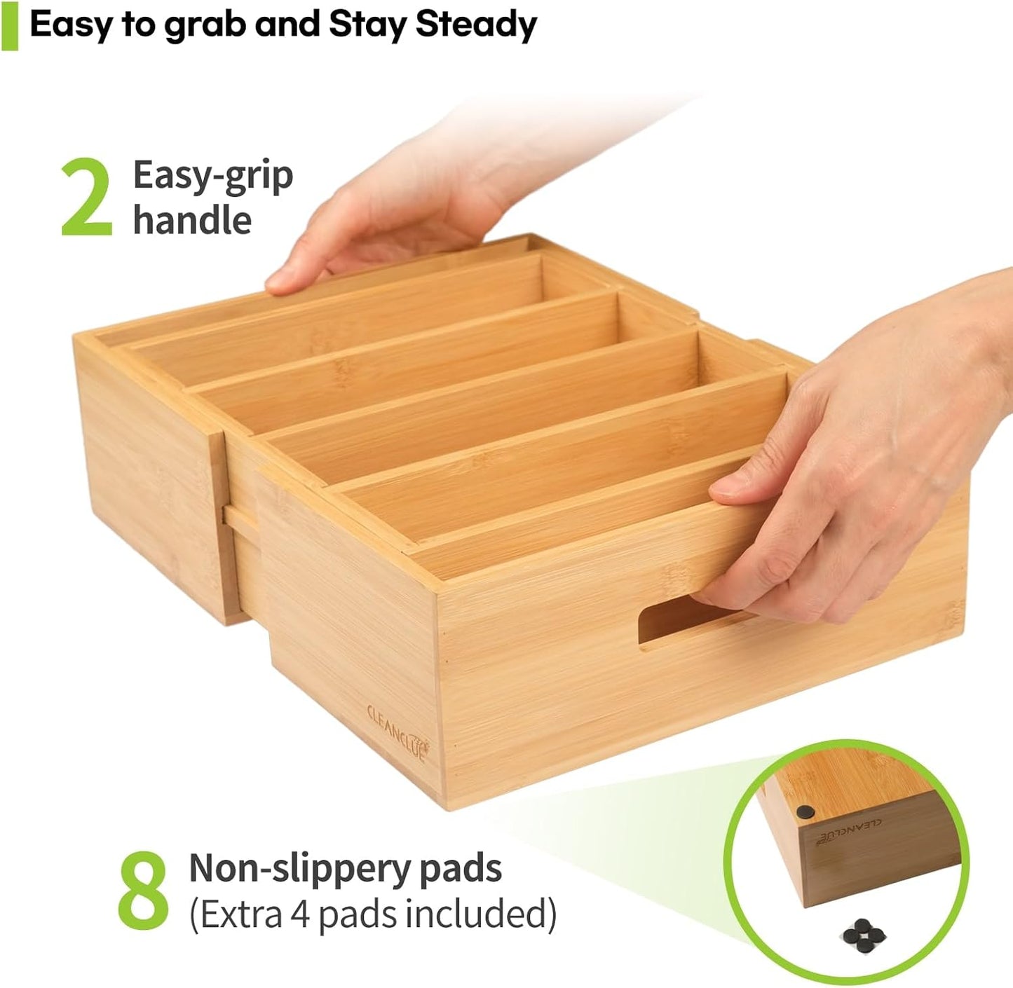 Expandable Kitchen Cabinet Organizer for Food Storage Container Lids
