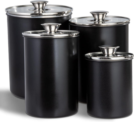 Stainless Steel Food Canister Set of 4-Piece