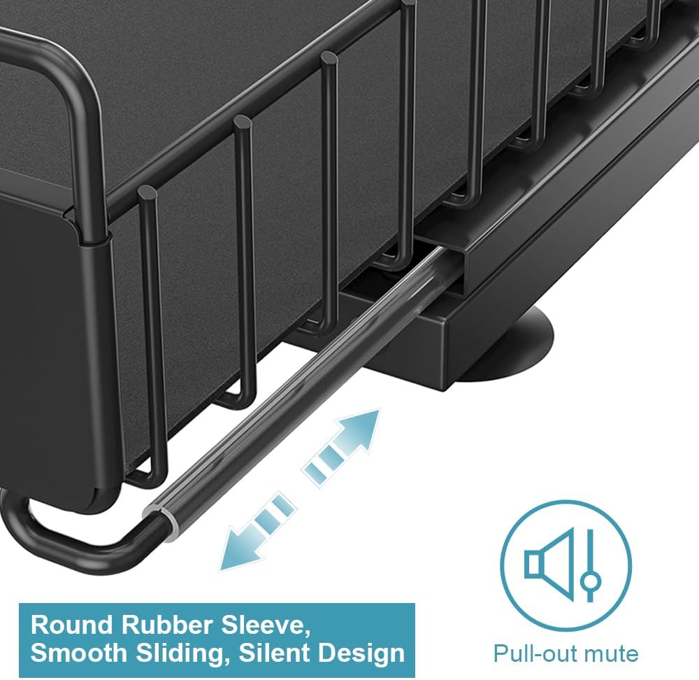 Under Sink Organizer Kitchen, 2 Tier Under Sink Organizers and Storage