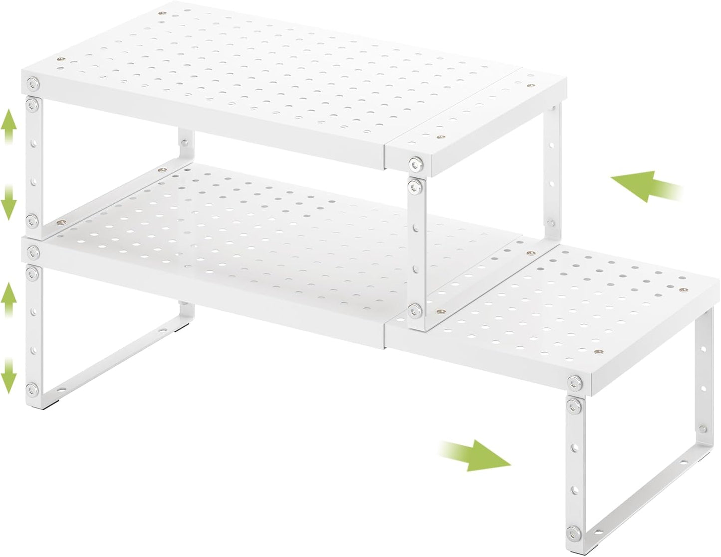 Expandable Cabinet Organizer Shelf With Adjustable Height