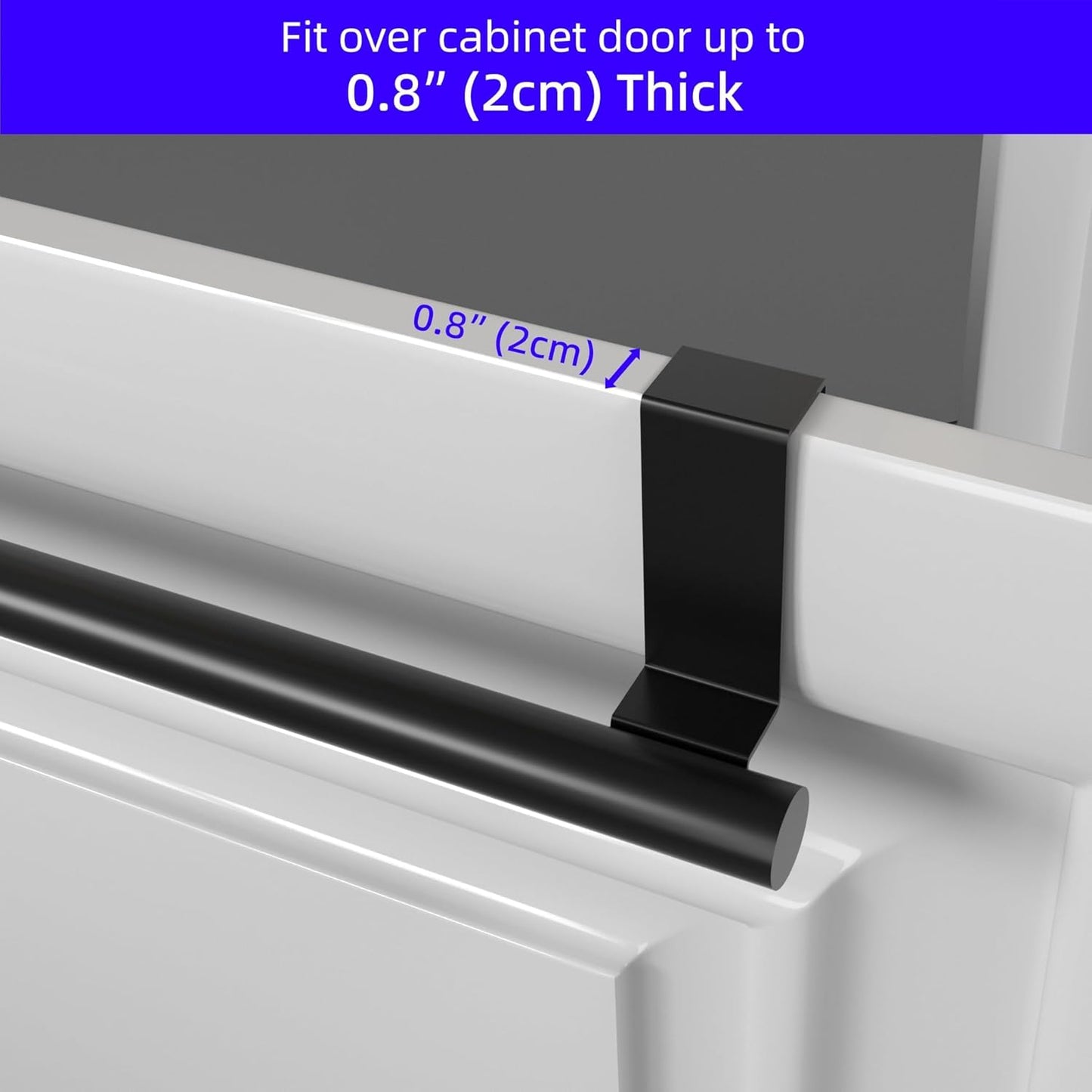 Cabinet Door Towel Holder, Over Cabinet Towel Bar