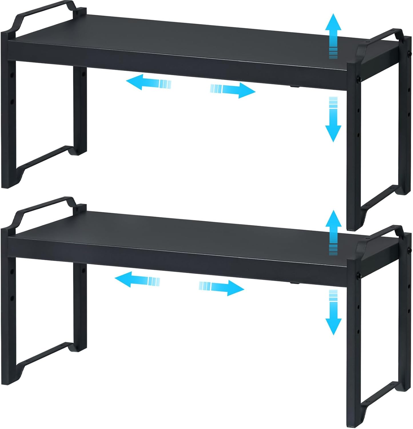 25.5 Inches 2 Pack Expandable Cabinet Shelves