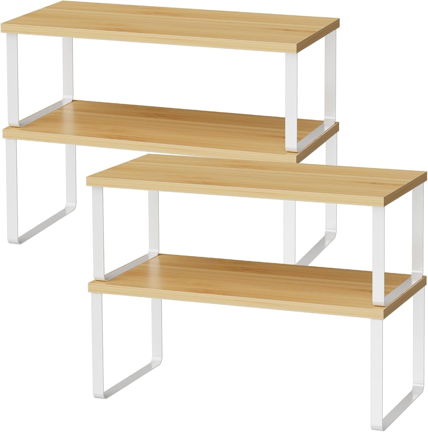 Cabinet Shelf Organizers, 15.7 inches Large Kitchen Counter Shelf